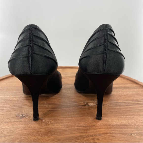 BCBGirls Peep Toe Heels black Size 8.5 - Picture 5 of 13